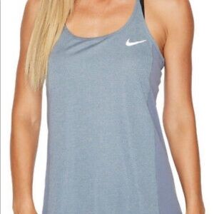 SzM Nike Dry Miler Tank EUC armory blue/heather colour